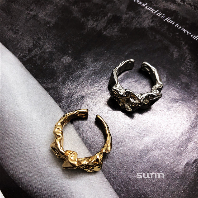 Amiracle Sculpted Open Ring