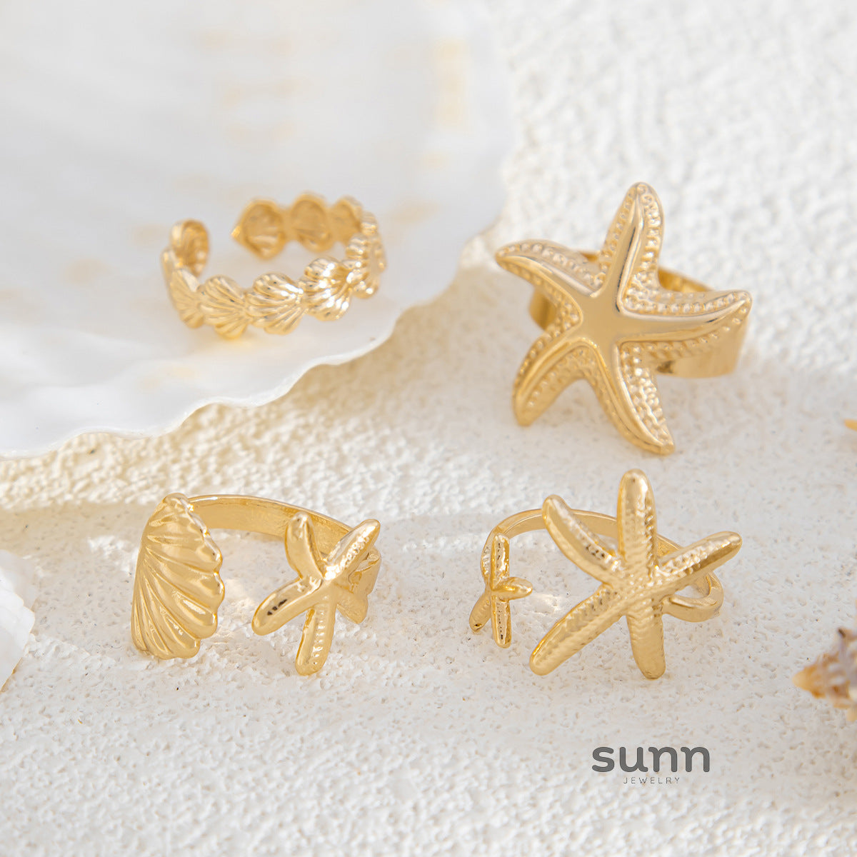 Amiracle Starfish Ring Set [ZA3QFWO5]
