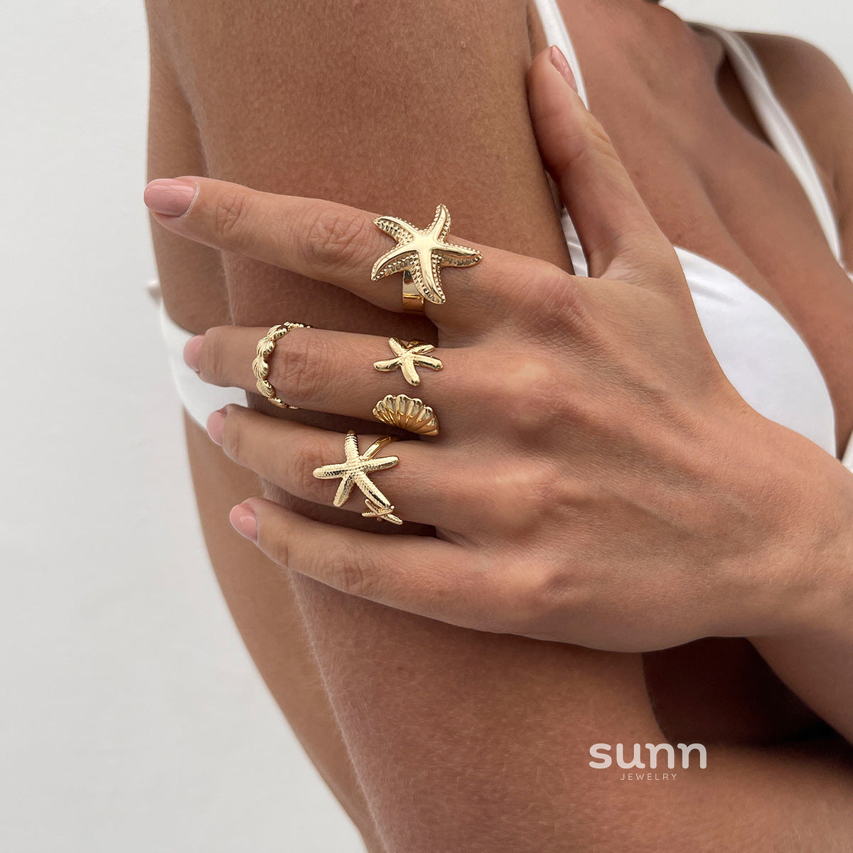 Amiracle Starfish Ring Set [D4ZRZZ78]