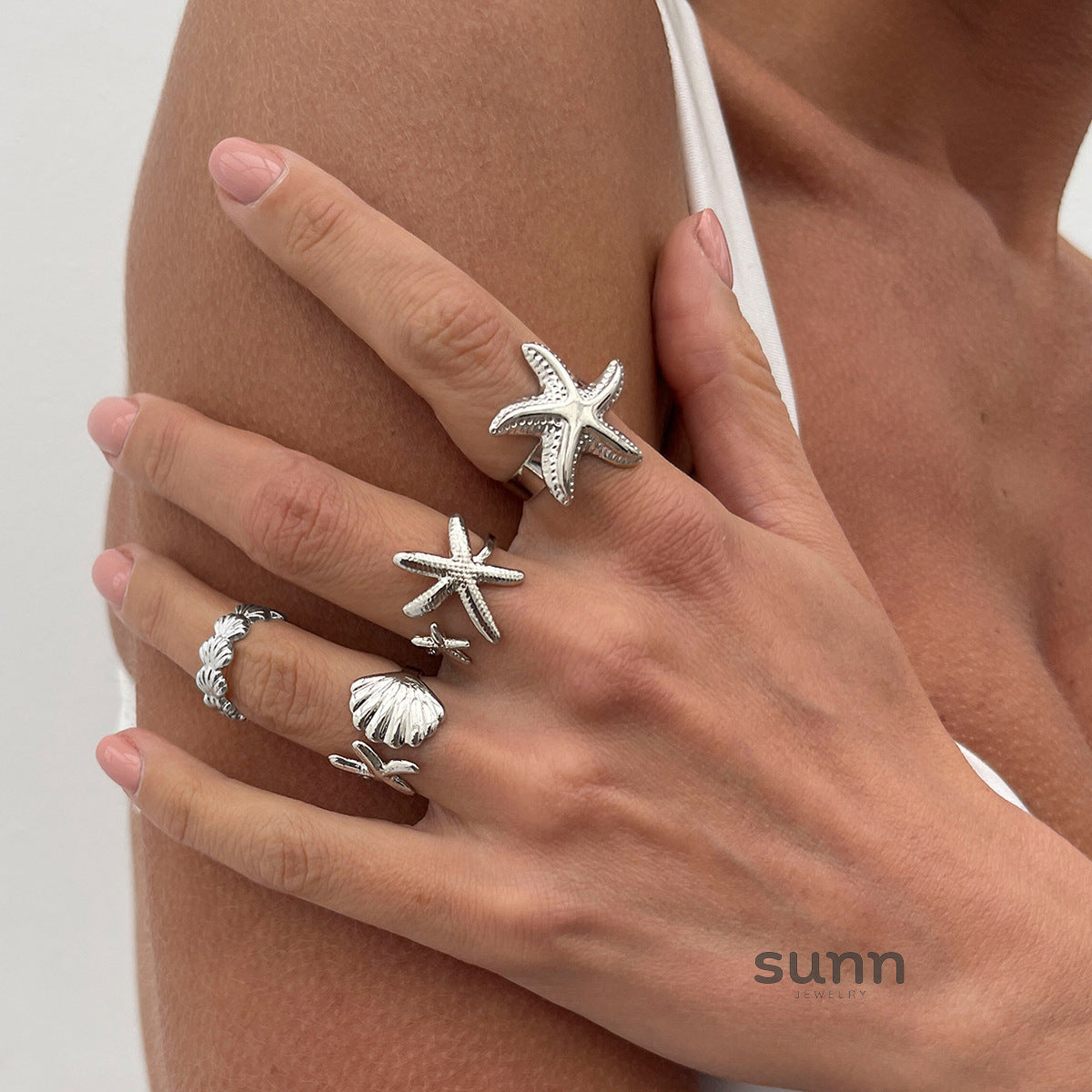 Amiracle Starfish Ring Set [OUSPPCIX]