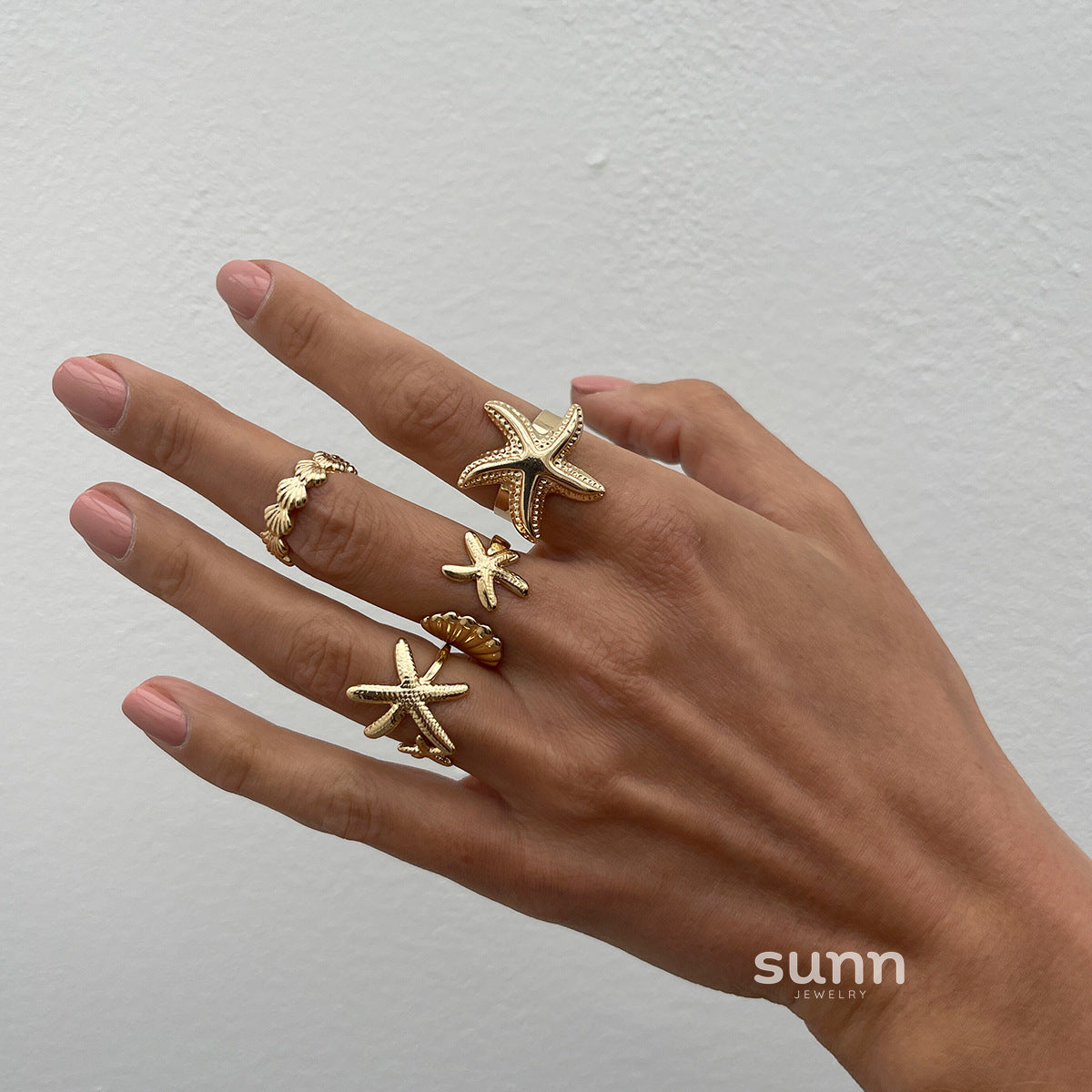 Amiracle Starfish Ring Set [ZO8SZL22]