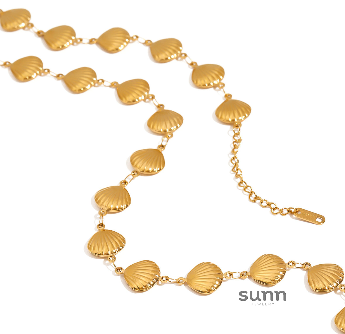 Ammy Gold Shell Jewelry Set [F3NWQ0KB]