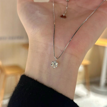 Amora Starburst Zirconia Necklace