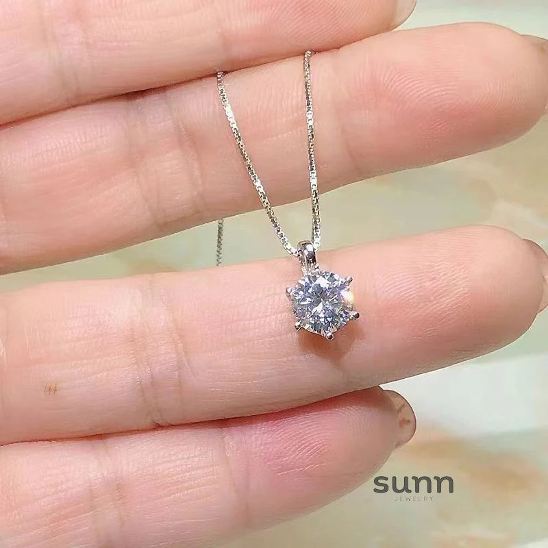 Amora Starburst Zirconia Necklace
