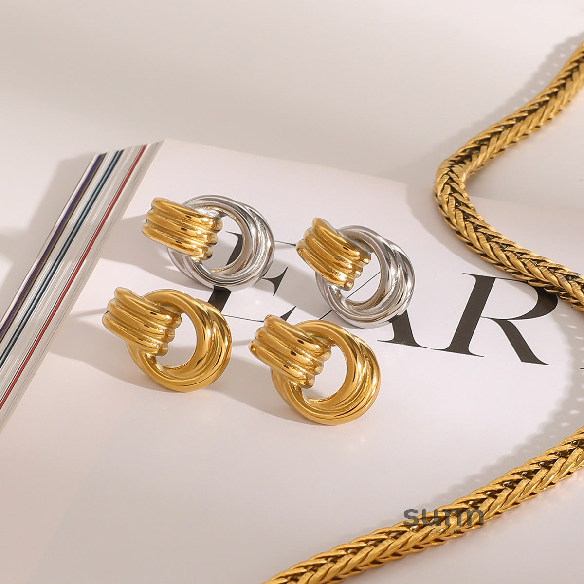 Amorie Sculptural Drop Earrings [N9F4AN7M]