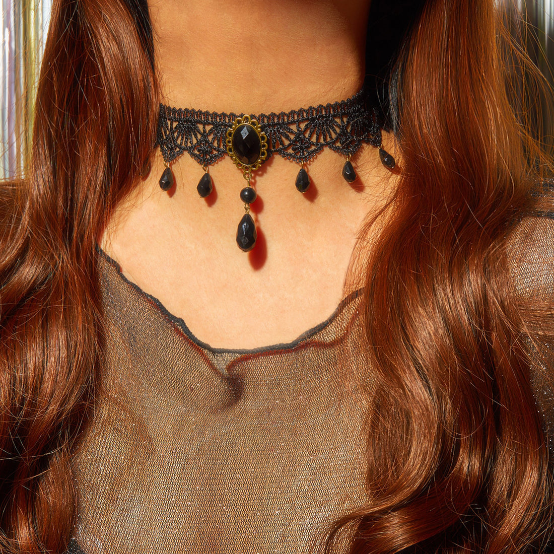 Amran Crystal Lace Choker [J7ZGEGX2]