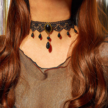 Amran Crystal Lace Choker [J7ZGEGX2]