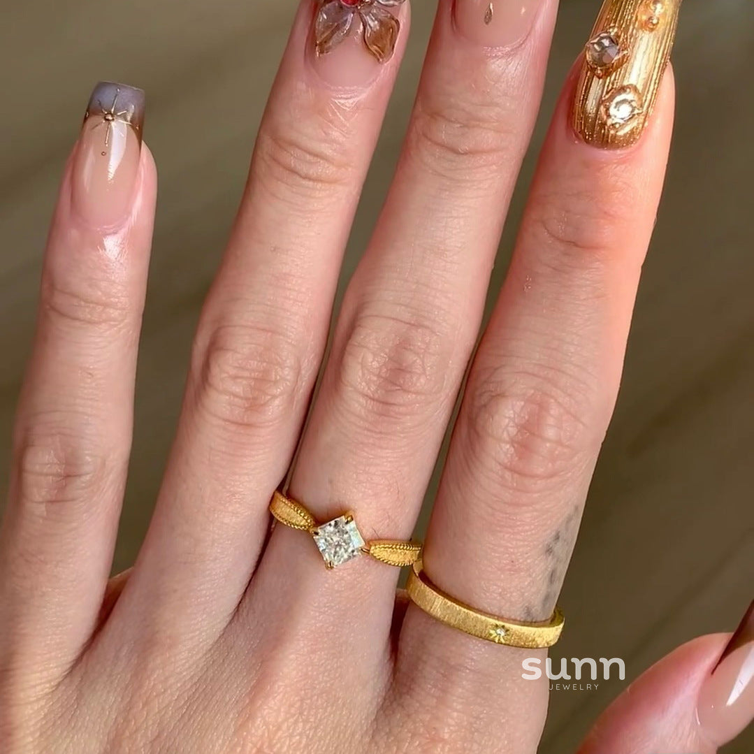 Amran Square Stacked Ring [KSPAIIJH]