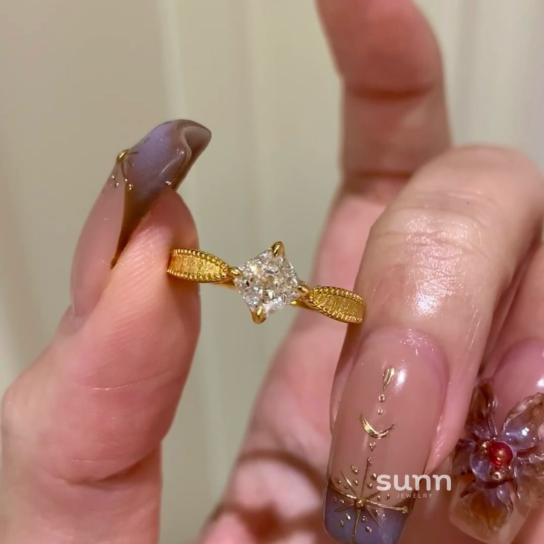 Amran Square Stacked Ring [CSZFLUE0]
