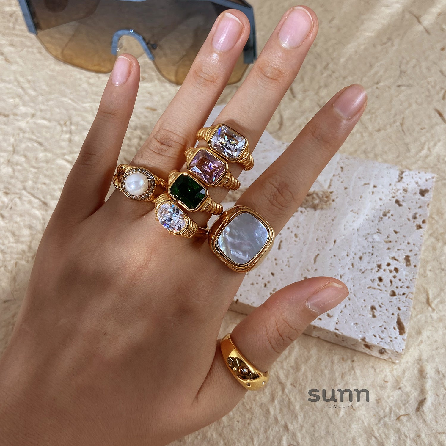 Amy Zircon Stackable Ring [ZCCK17RR]