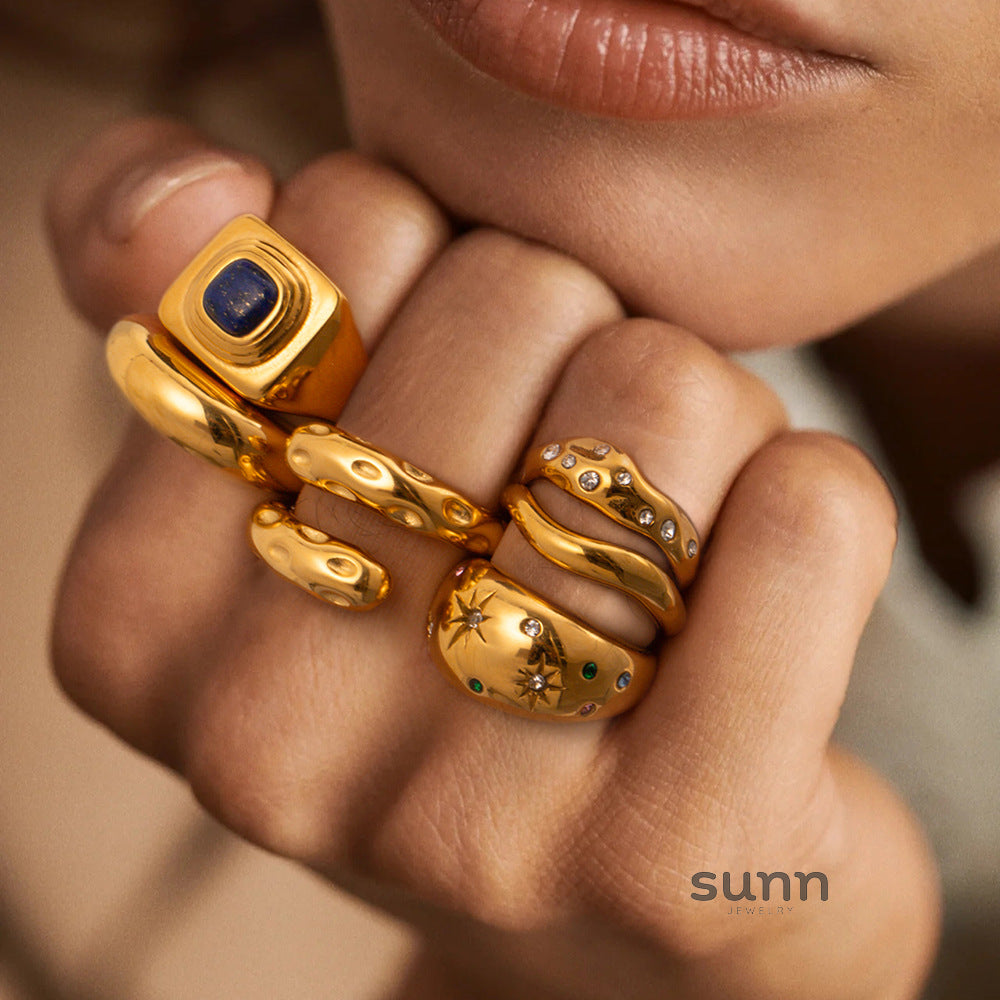 Amy Zircon Stackable Ring [QBAIPCIS]
