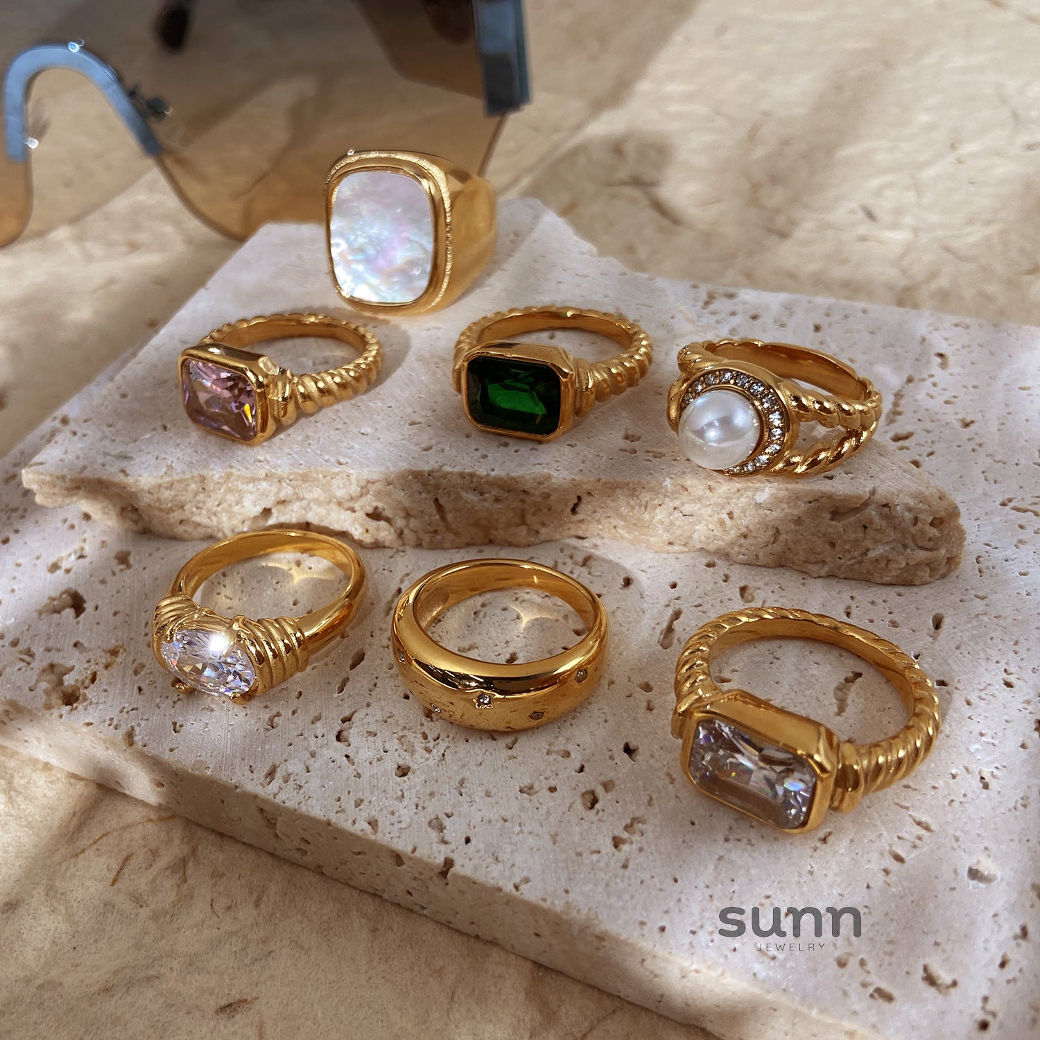 Amy Zircon Stackable Ring [JZY7Q3KO]