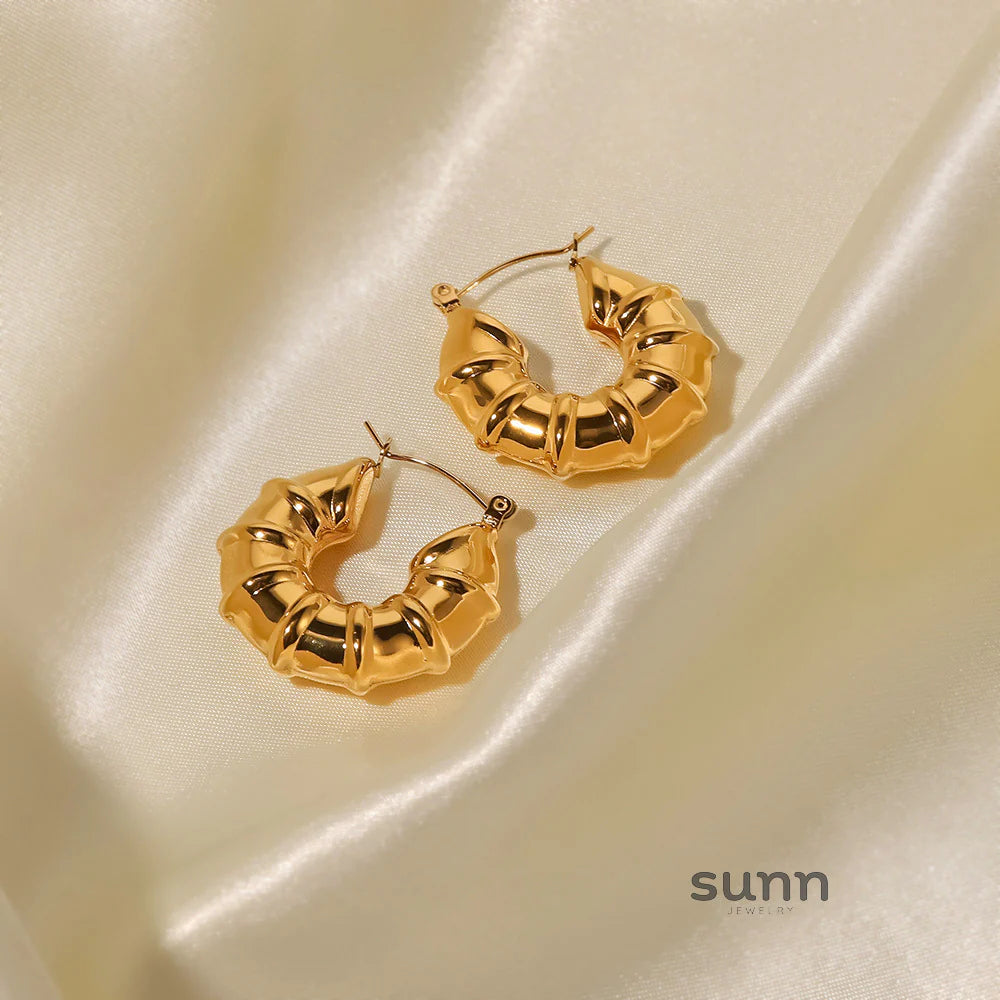 Anabel Geometric Hoop Earrings