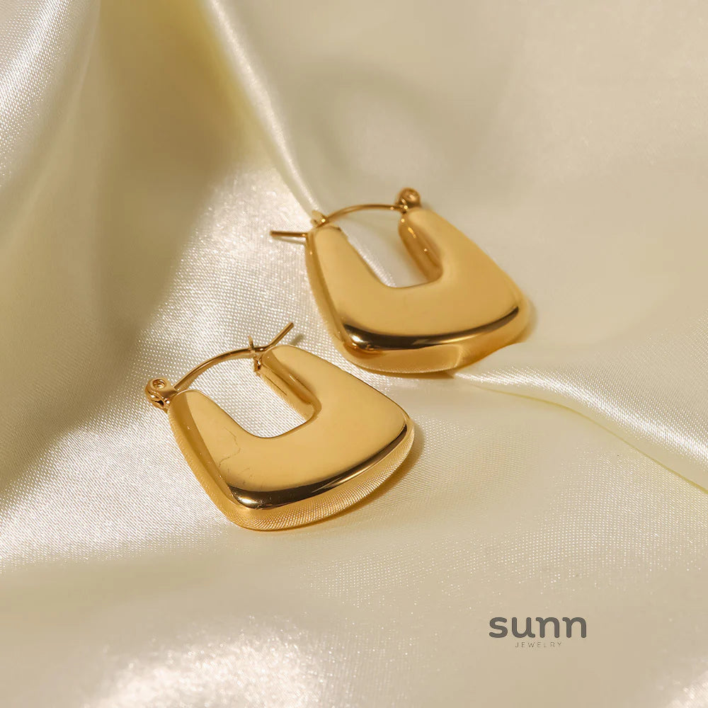 Anabel Geometric Hoop Earrings