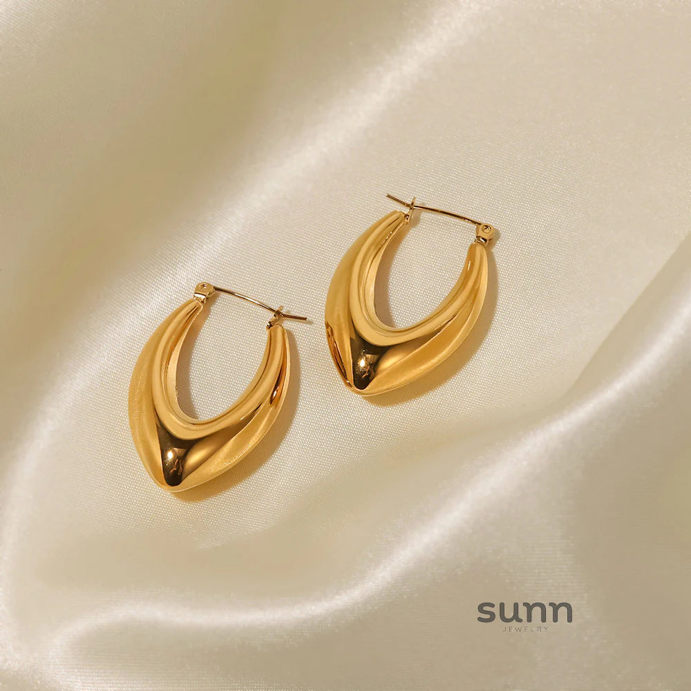 Anabel Geometric Hoop Earrings