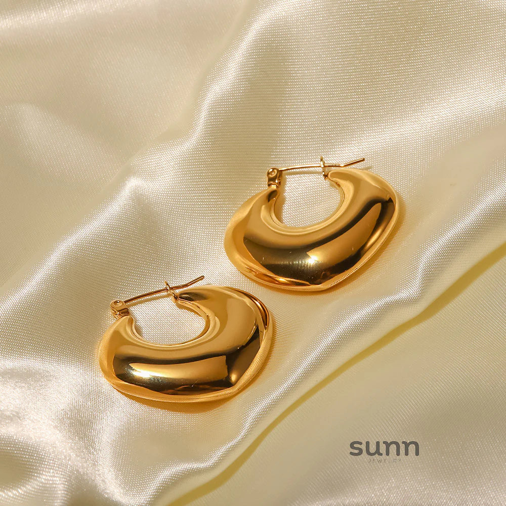 Anabel Geometric Hoop Earrings
