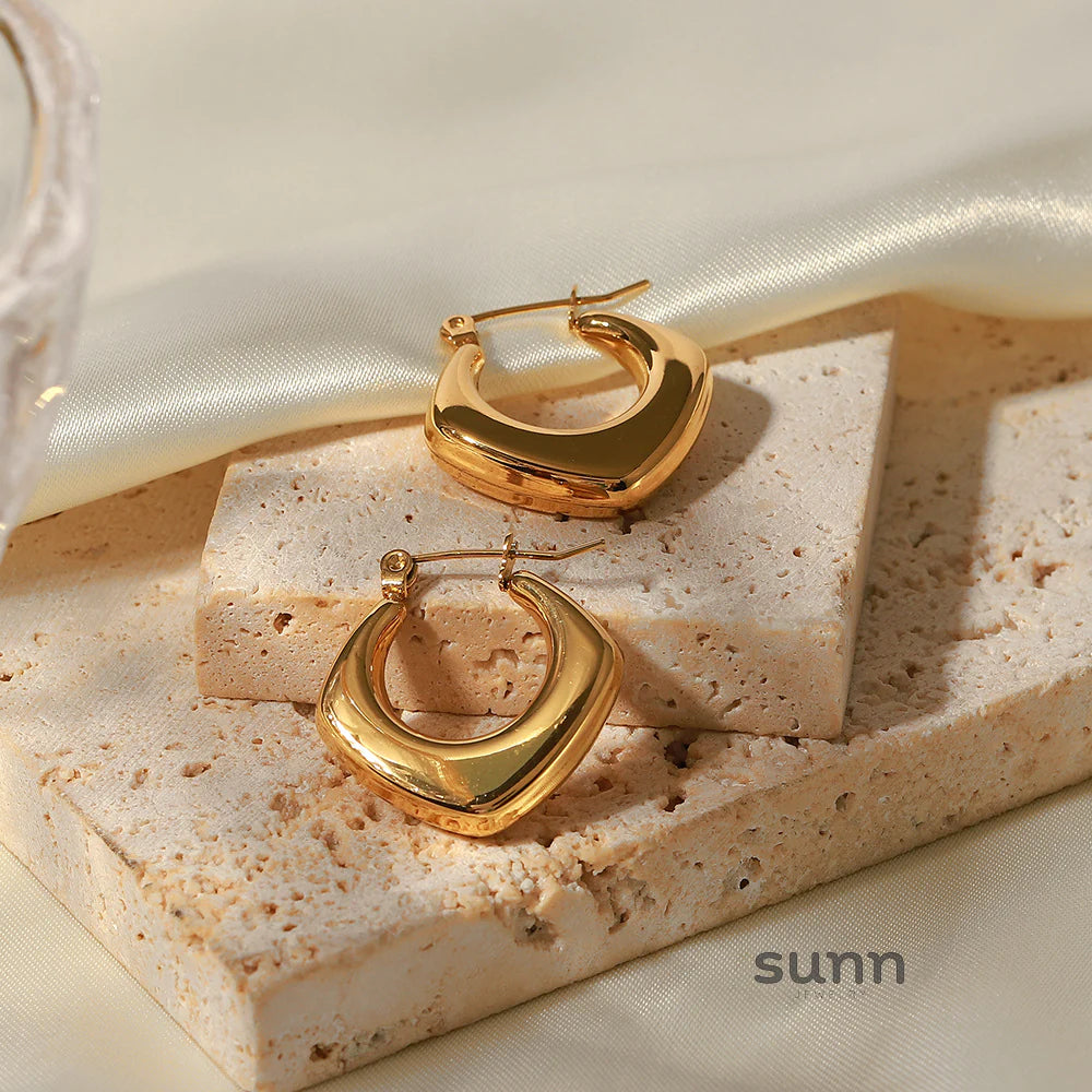 Anabel Geometric Hoop Earrings