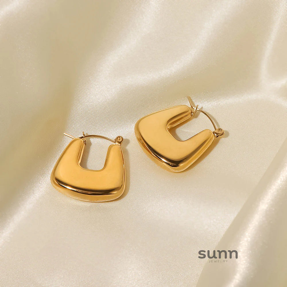 Anabel Geometric Hoop Earrings