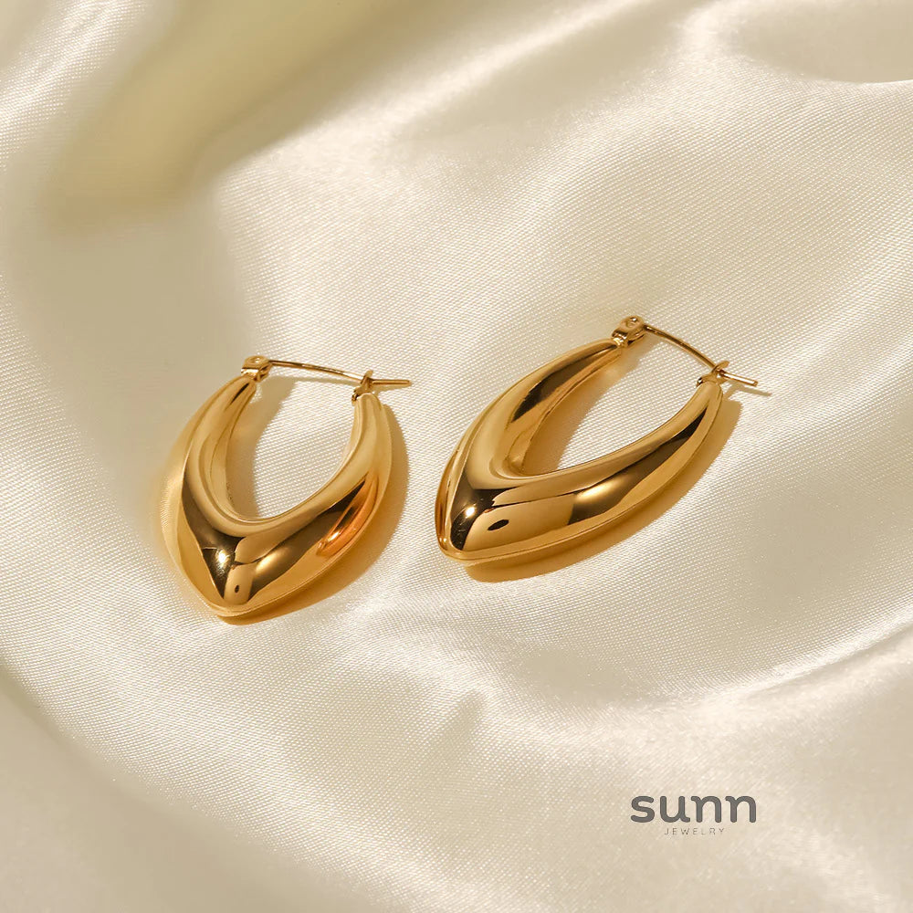 Anabel Geometric Hoop Earrings