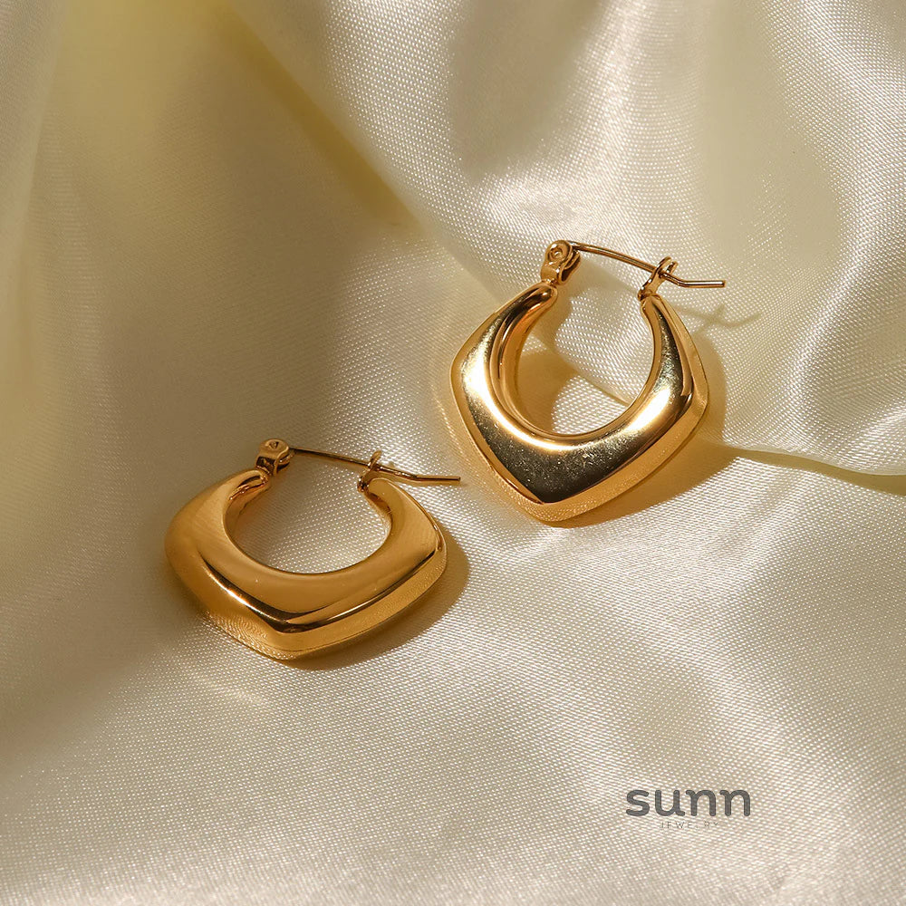 Anabel Geometric Hoop Earrings