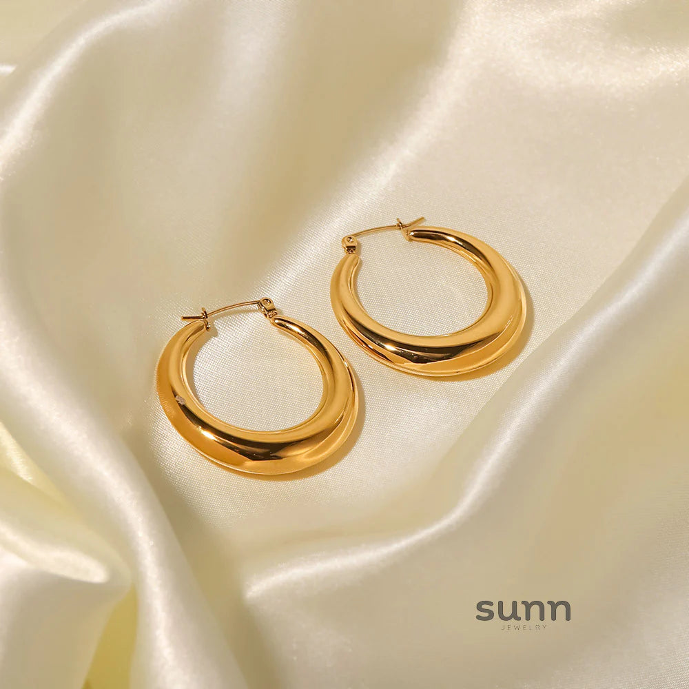 Anabel Geometric Hoop Earrings