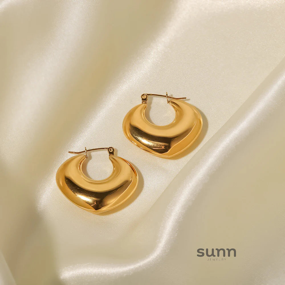 Anabel Geometric Hoop Earrings