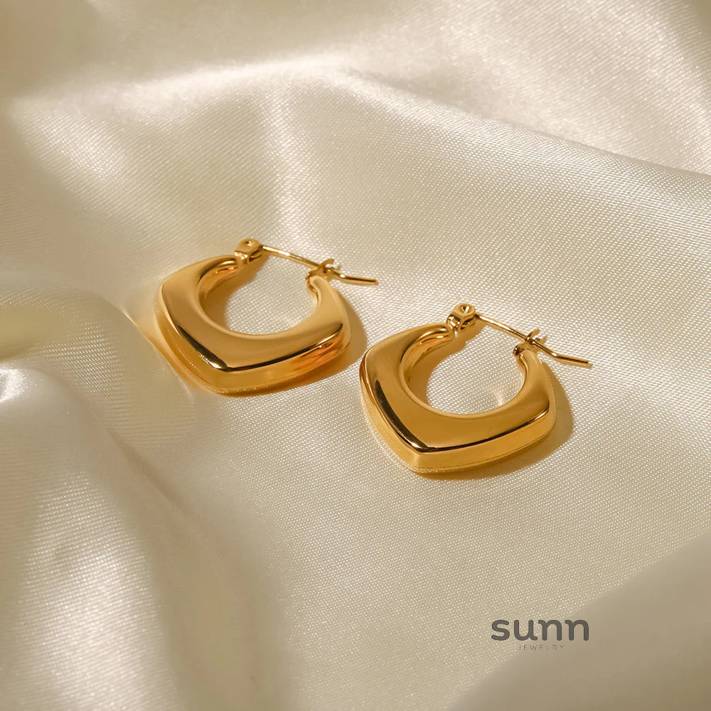 Anabel Geometric Hoop Earrings