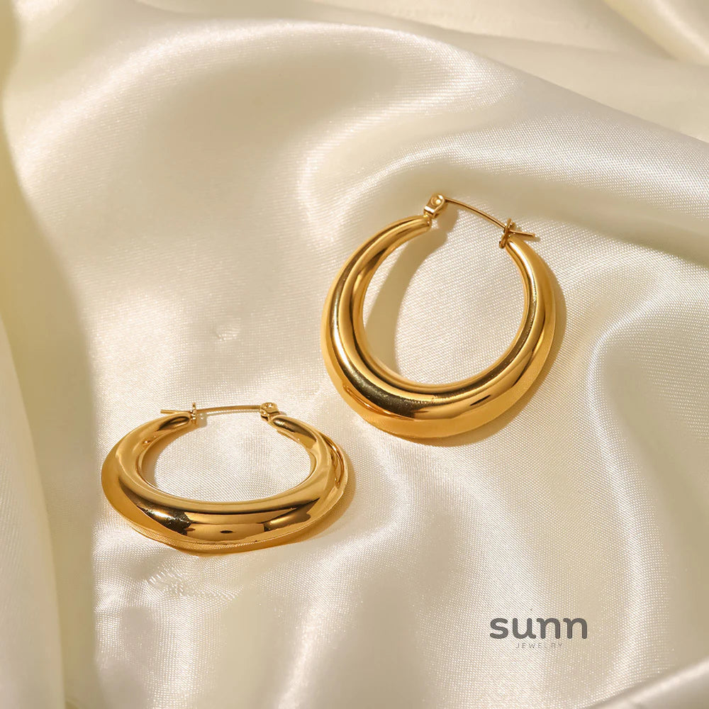 Anabel Geometric Hoop Earrings