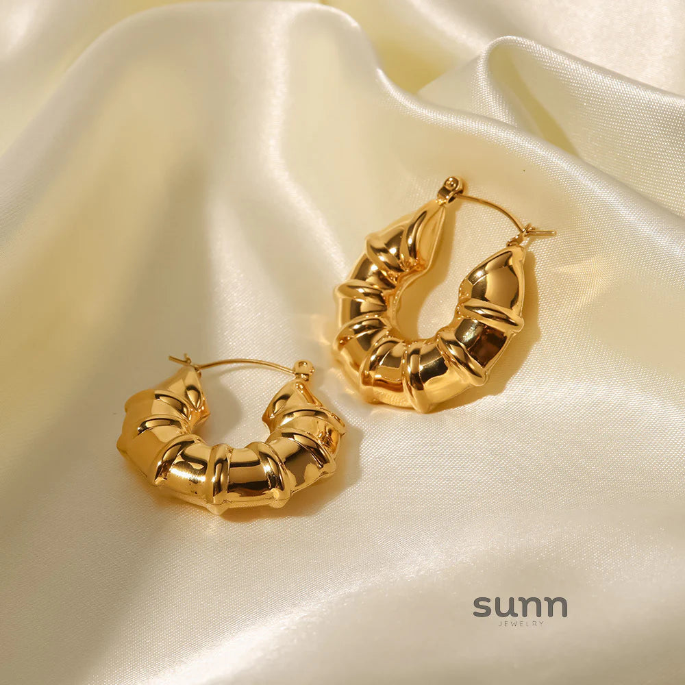 Anabel Geometric Hoop Earrings