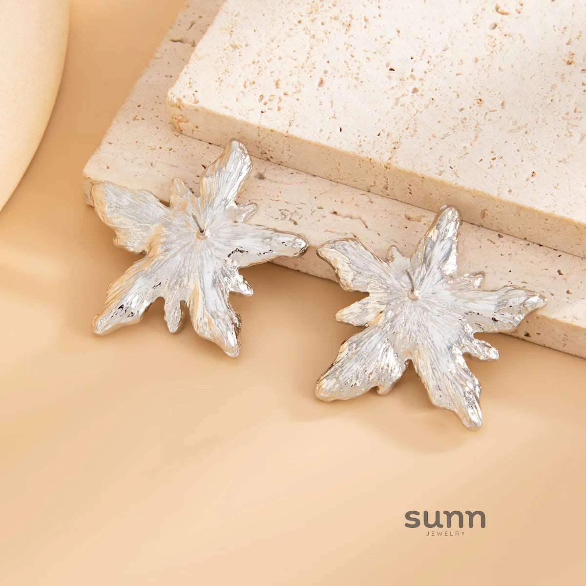 Anabella Blossom Petal Stud Earrings