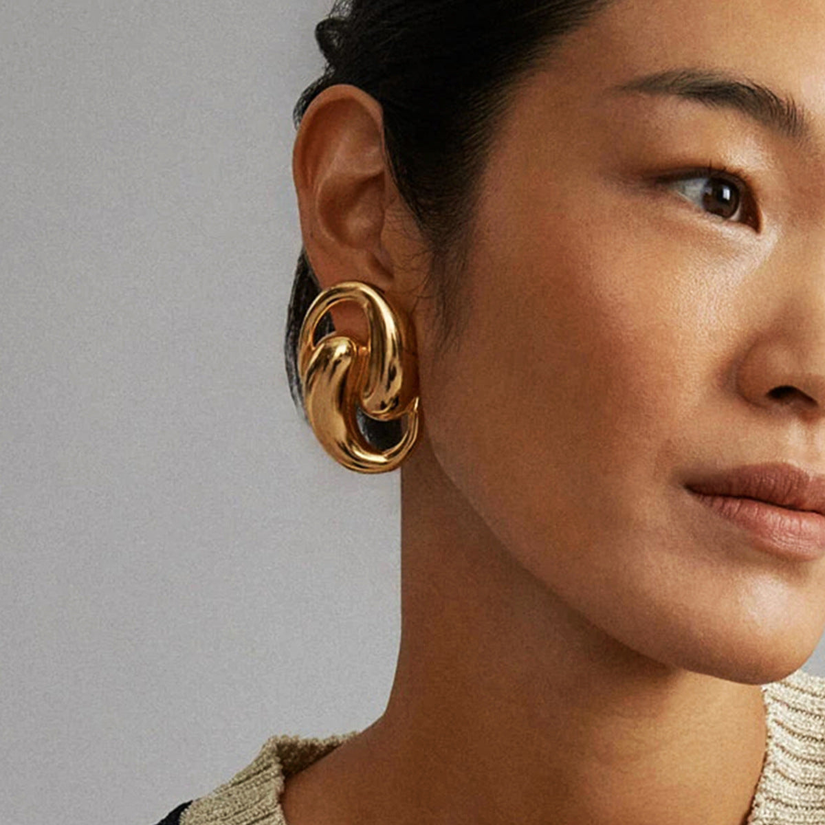 Anabella Cross Hoop Earrings [LDPAIFUI]