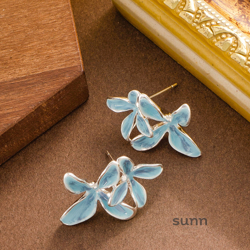 Anabella Enamel Flower Earrings [6UI5FRGW]