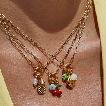 Anaelle Pearl Strawberry Necklace [RJTDE3EM]