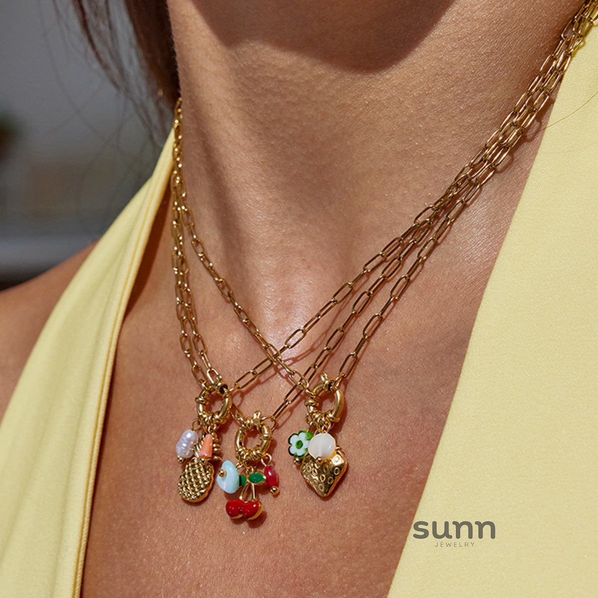 Anaelle Pearl Strawberry Necklace [EHGGC6ZA]