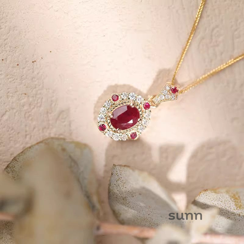 Anai Ruby Elegance Jewelry Set [I3FAA8AF]