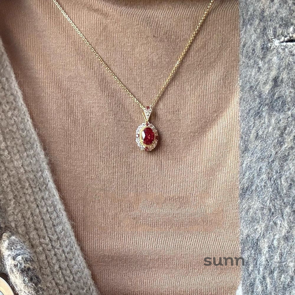 Anai Ruby Elegance Jewelry Set [DY8M7ZF3]