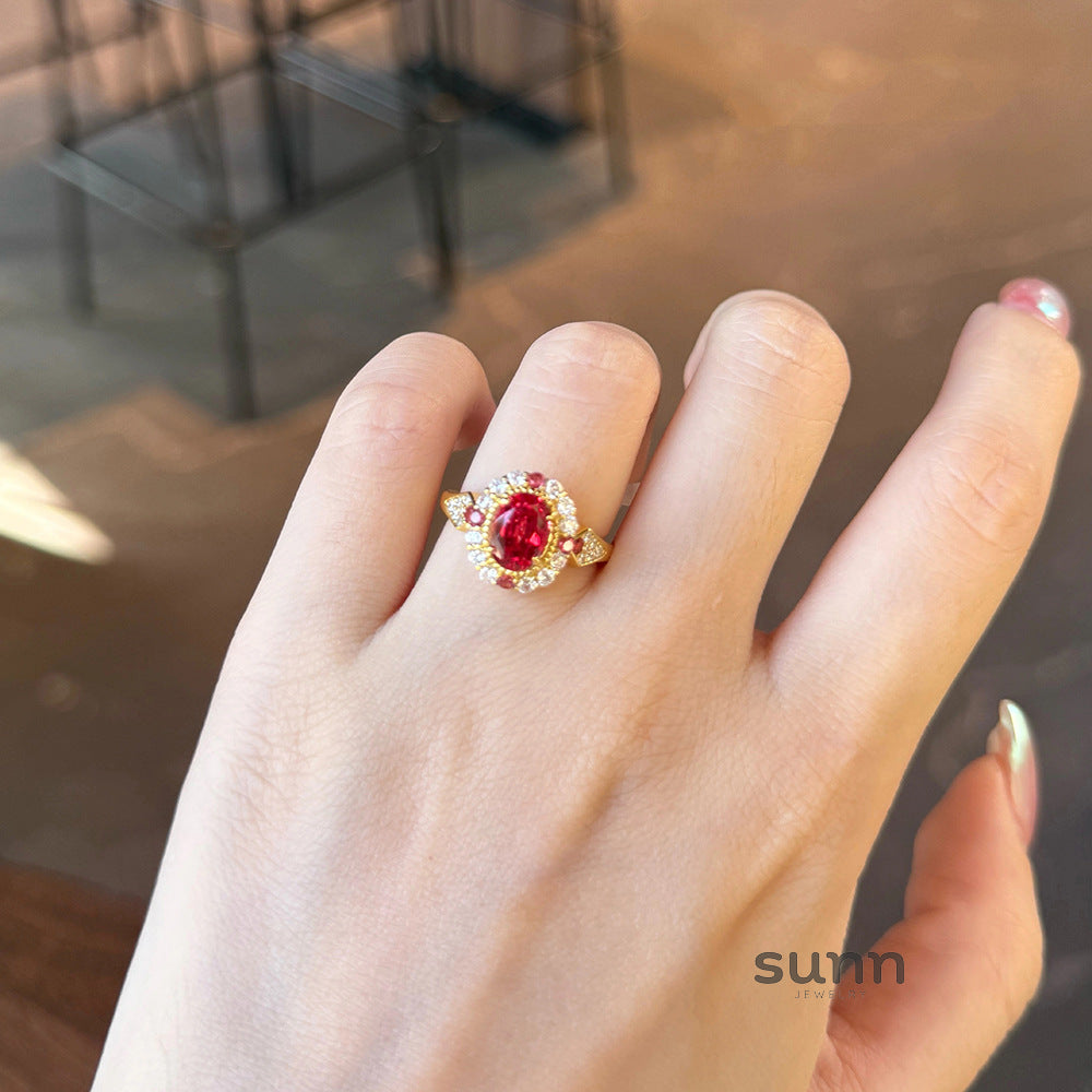 Anai Ruby Elegance Jewelry Set [LANVK1QQ]