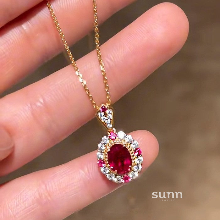 Anai Ruby Elegance Jewelry Set [SIQ7QASU]