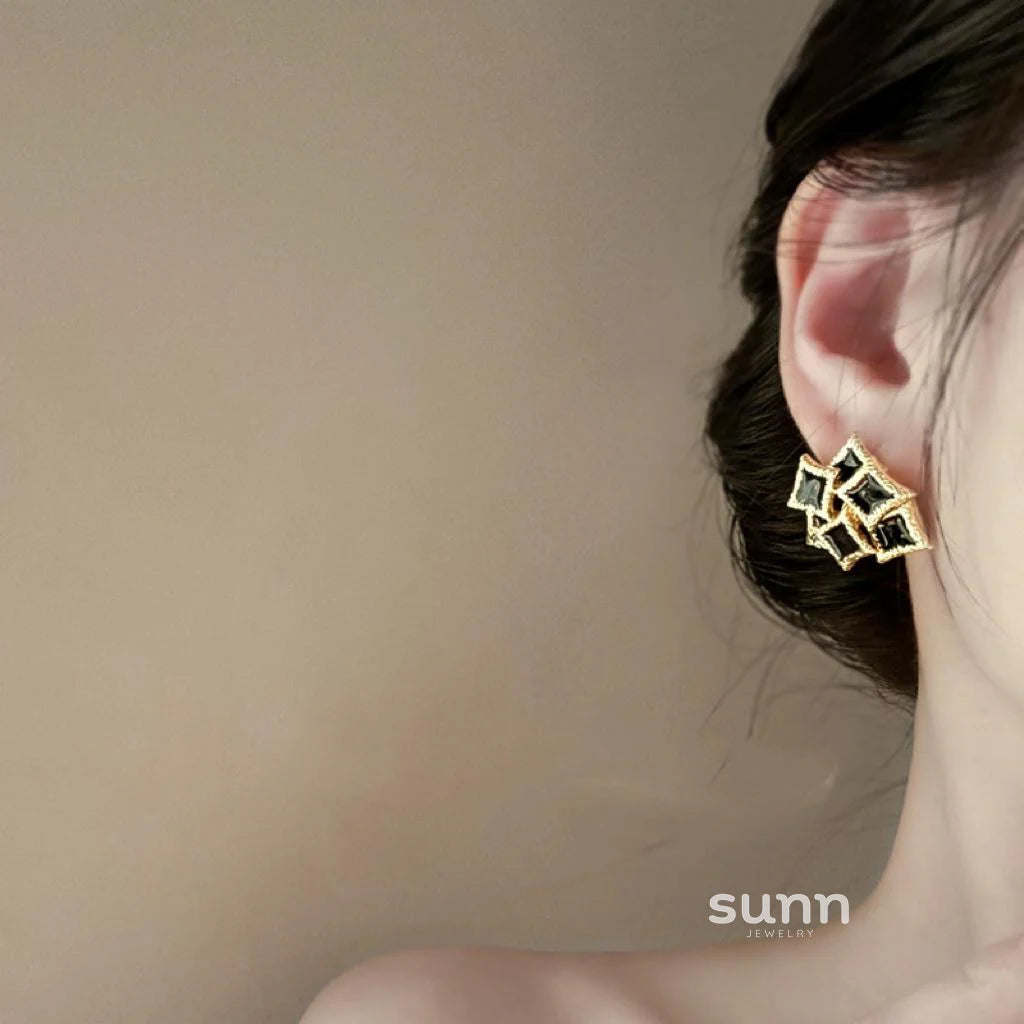 Analiah Abstract Droplet Studs