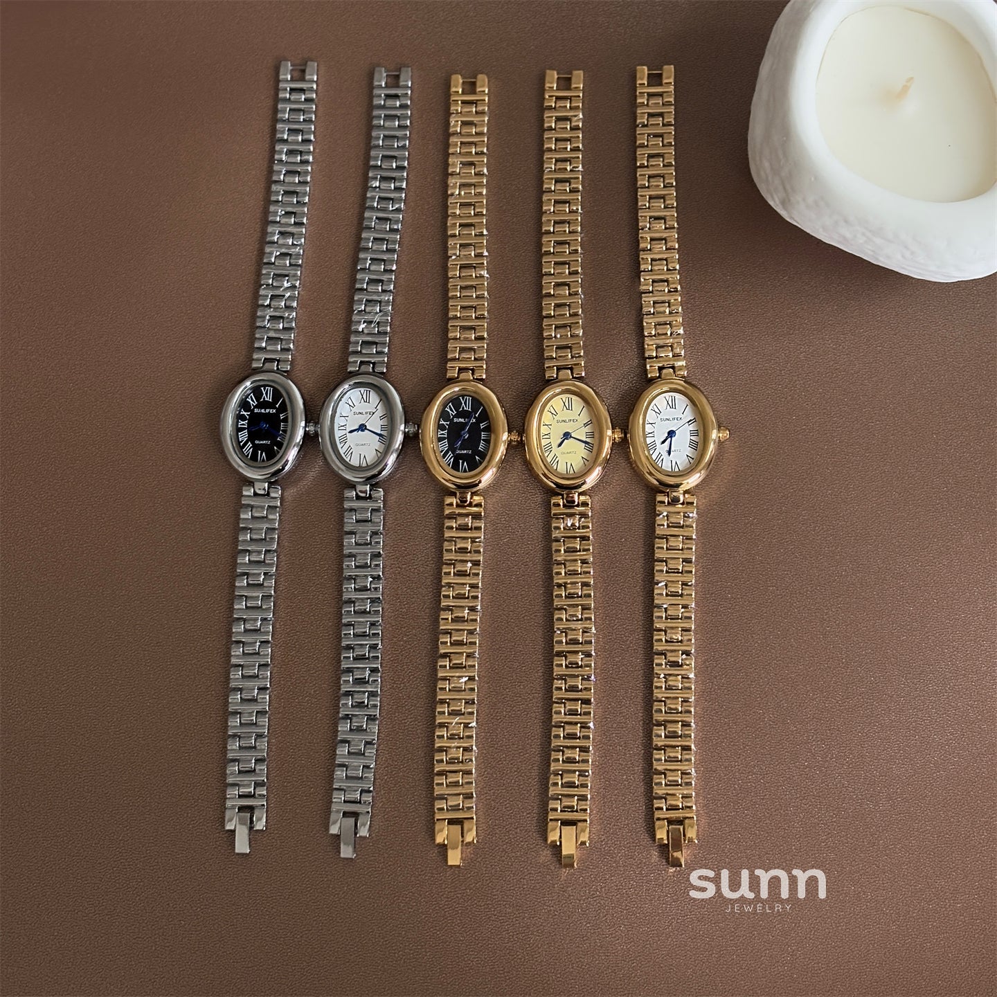 Analicia Geometric Roman Watch [GEFI75AB]