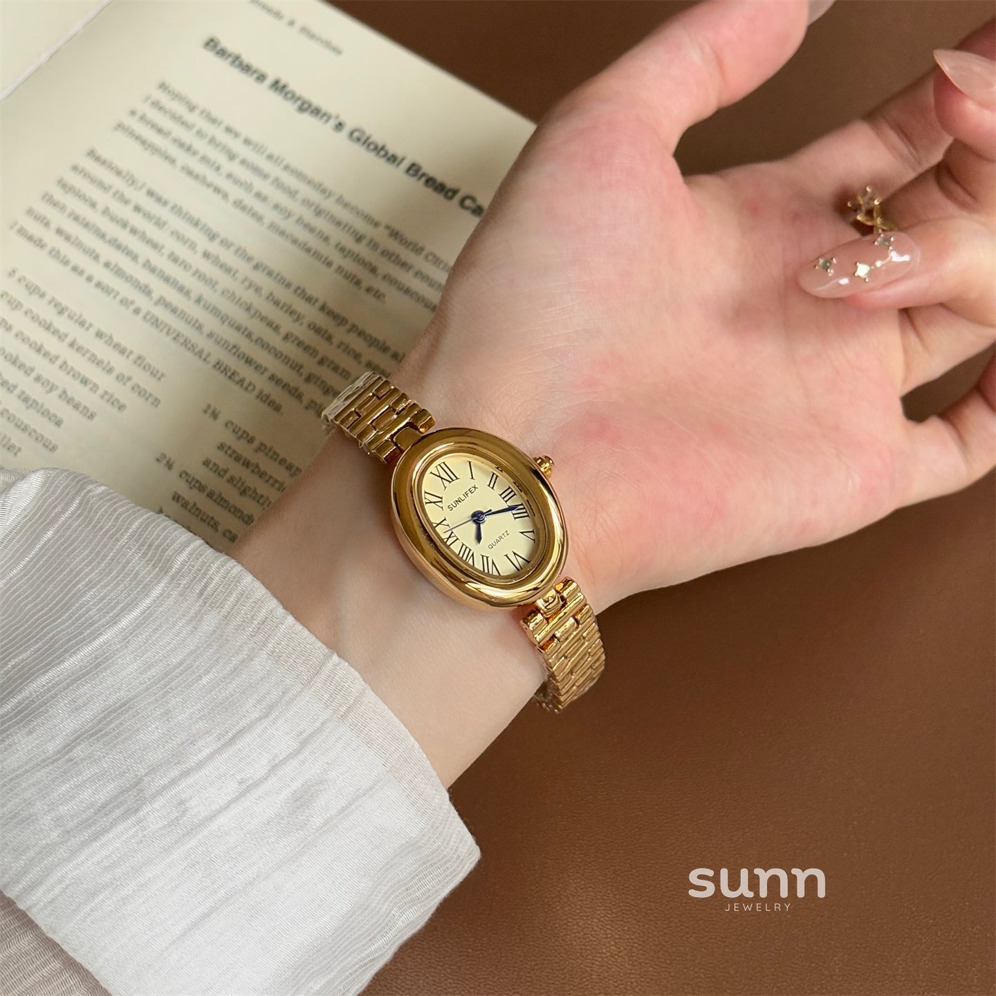 Analicia Geometric Roman Watch [0QTR5Z3K]