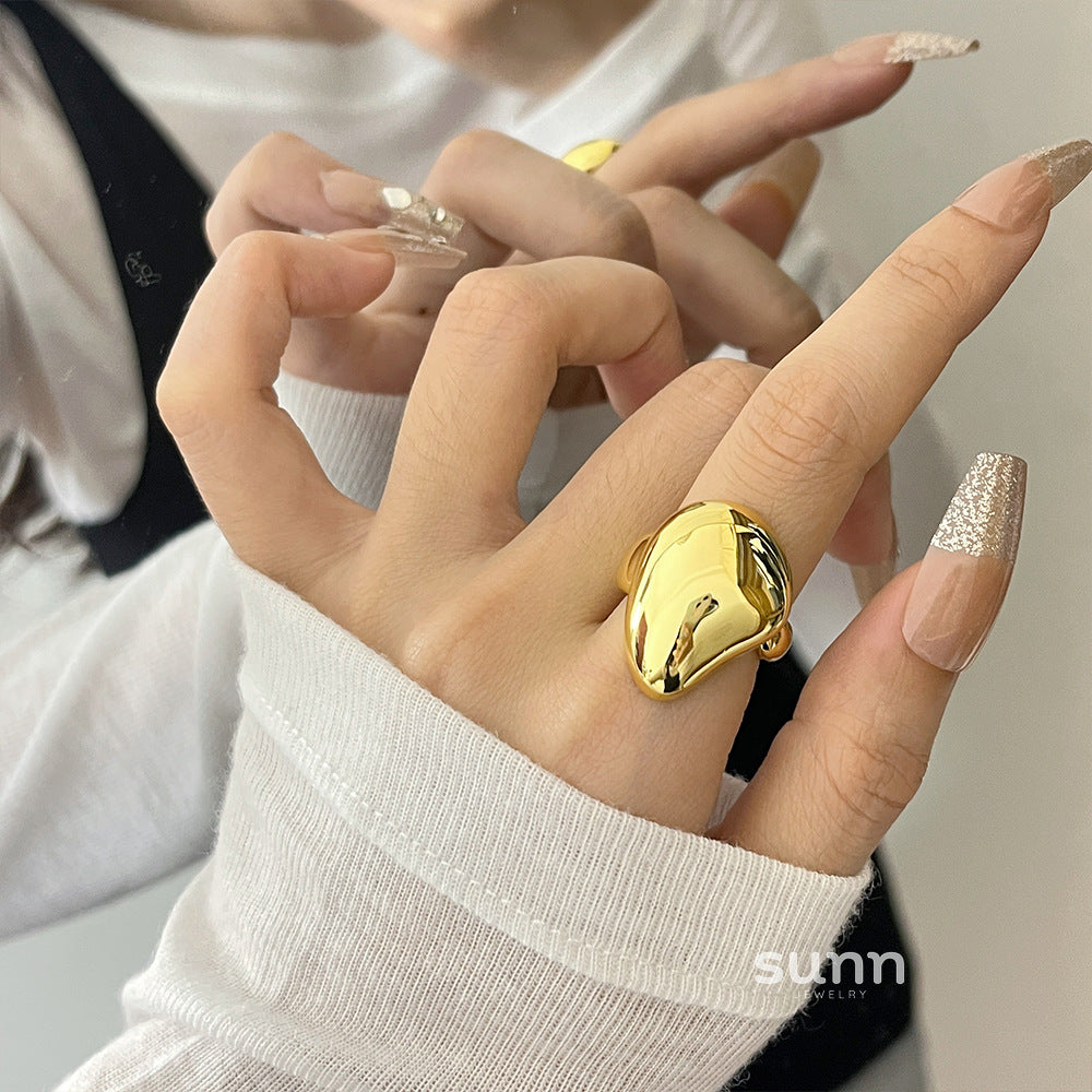 Anapaula Waterdrop Statement Ring [GLGO9X04]