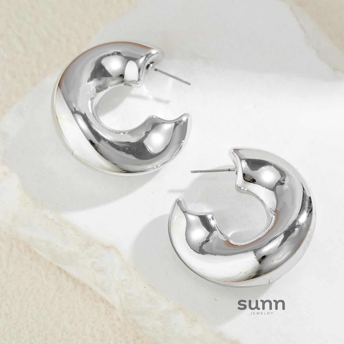 Anasofia Geometric Drop & Hoop Earrings [VSCNWAI7]