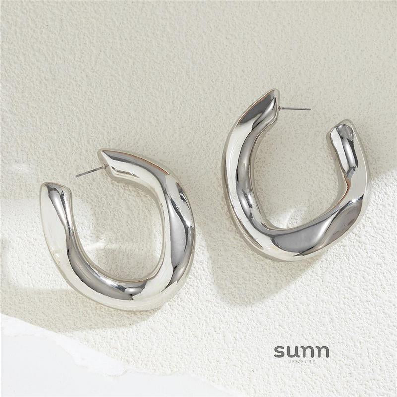 Anasofia Geometric Drop & Hoop Earrings [CZTIZBCY]
