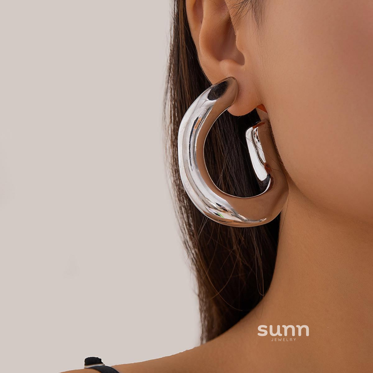 Anasofia Geometric Drop & Hoop Earrings [IKOE3RBP]
