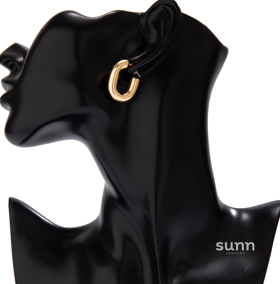 Anasofia Geometric Drop & Hoop Earrings [N03SMUH1]