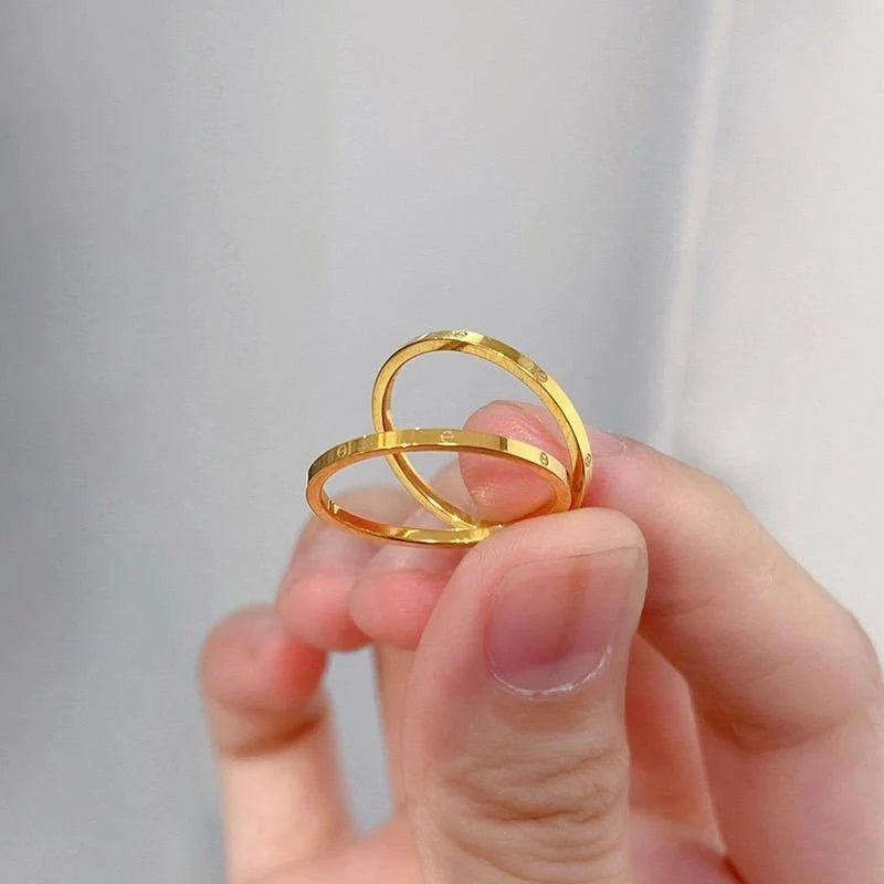 Anastazja Polished Band Ring