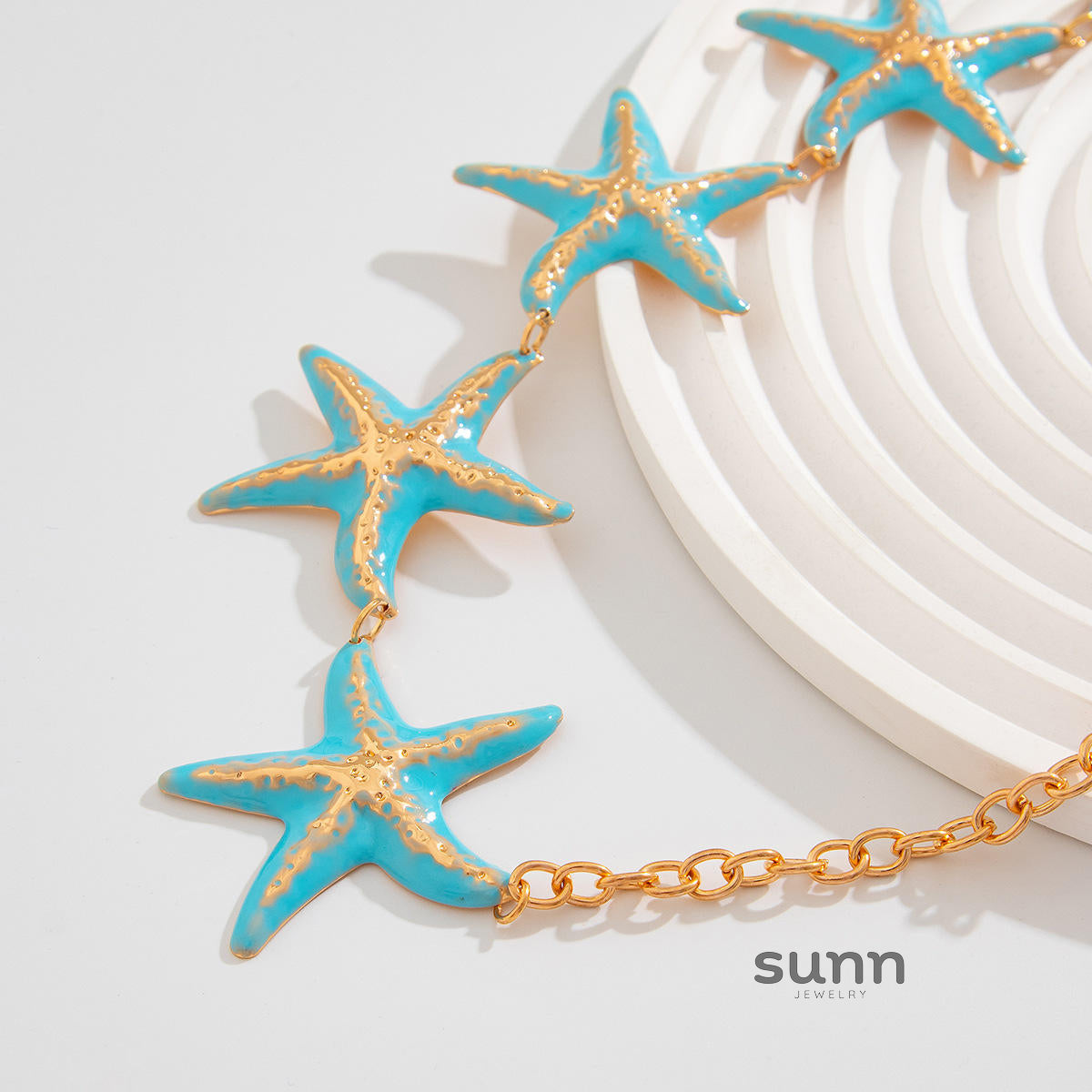 Anastazja Starfish Pearl Body Chain [64PXCR3X]
