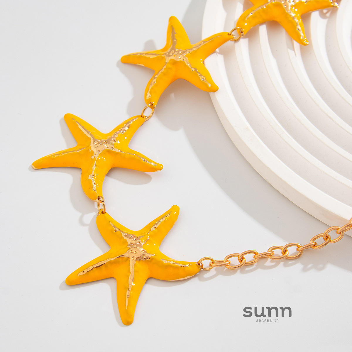 Anastazja Starfish Pearl Body Chain [NLS148W7]