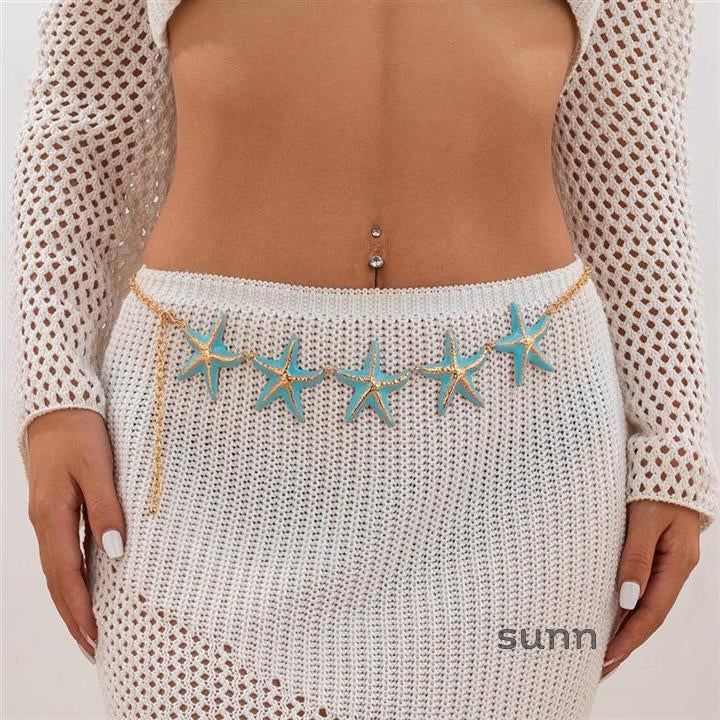 Anastazja Starfish Pearl Body Chain [U47JKS9H]